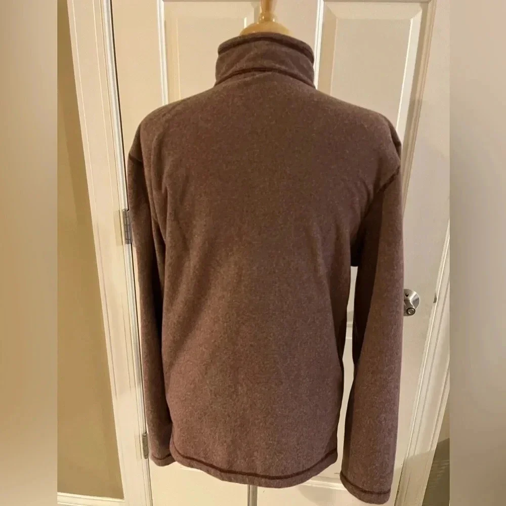 North face 3/4 zip shirt-Men’s Size Medium, Maroon and white striped